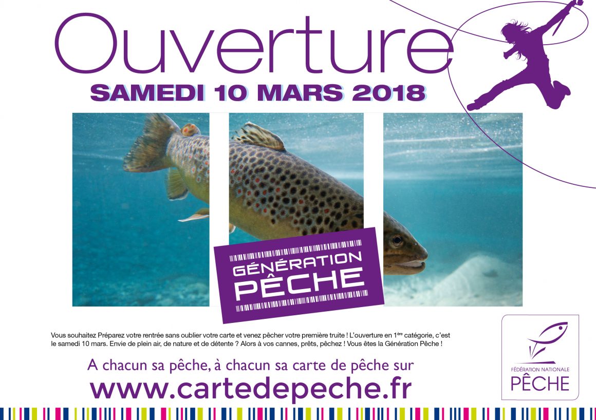 Samedi 10 mars : ouverture de la pêche à la truite