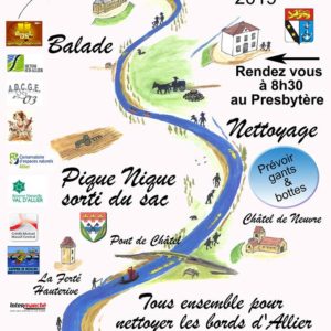 Journée nettoyage de l’Allier à Monétay sur Allier le dimanche 17 mars 2019