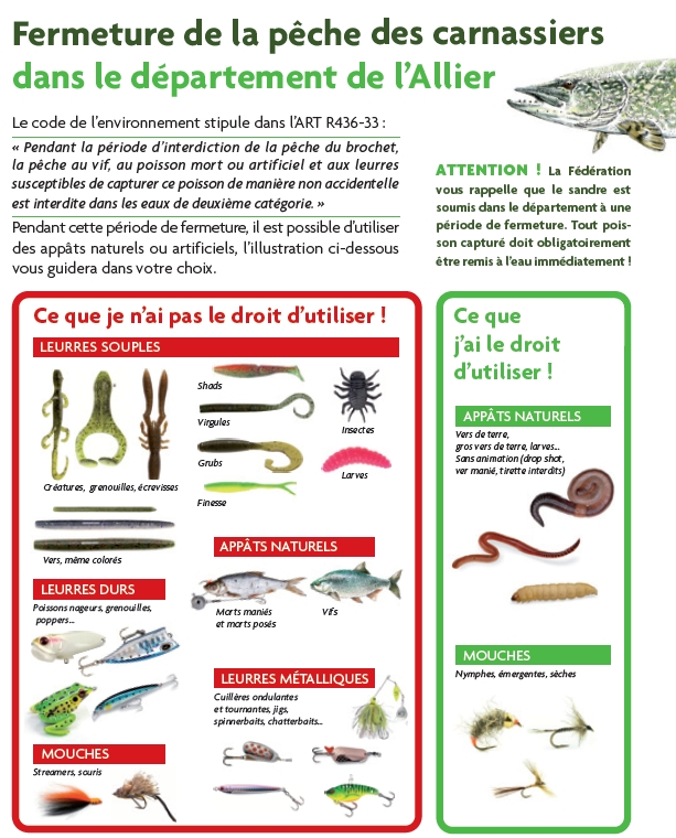 fermeture du carnassier 2019