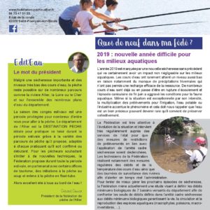 Newsletter n°6 FDPPMA03 – Juillet 2019