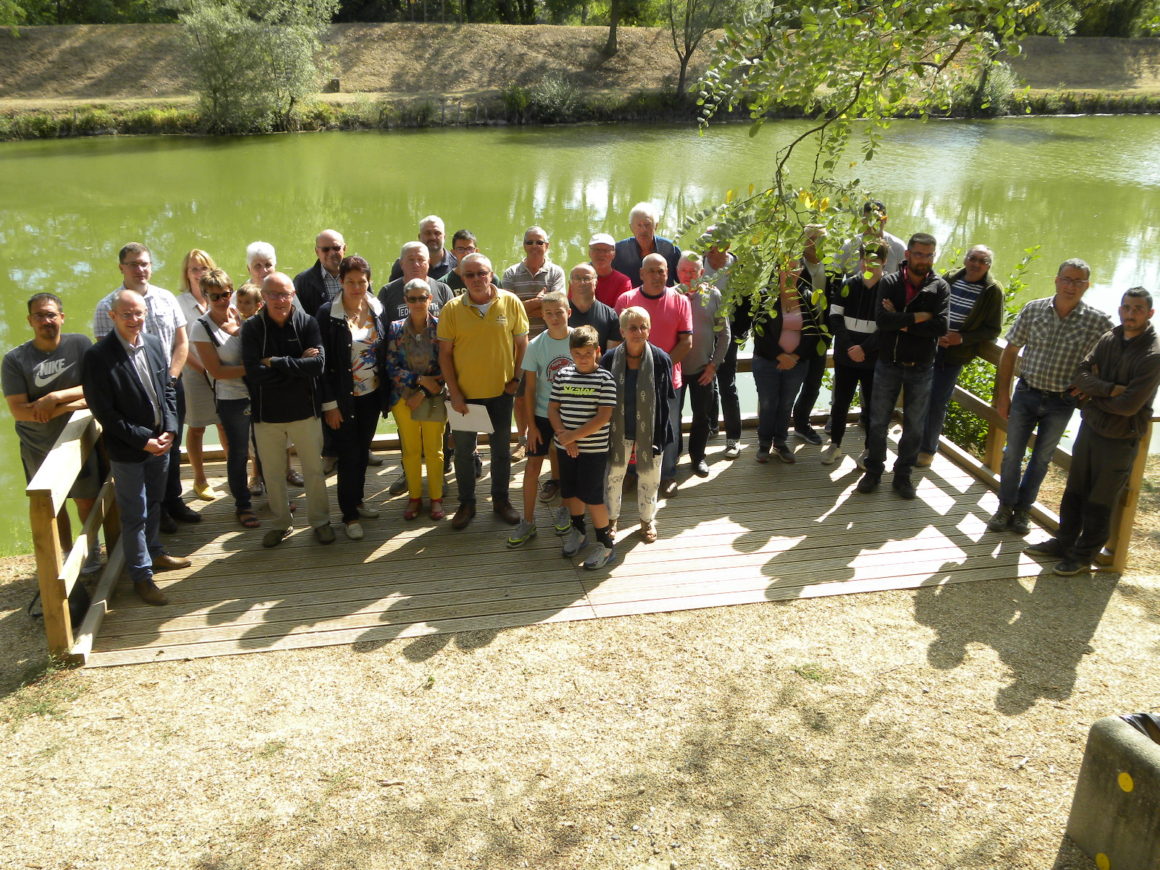 Inauguration du poste de pêche partagé au plan d’eau des Percières à Dompierre sur Besbre