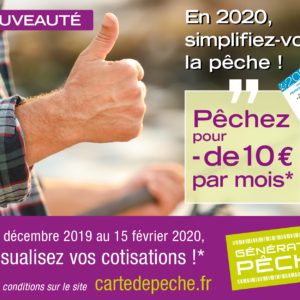 Mensualisez le paiement de votre carte de pêche