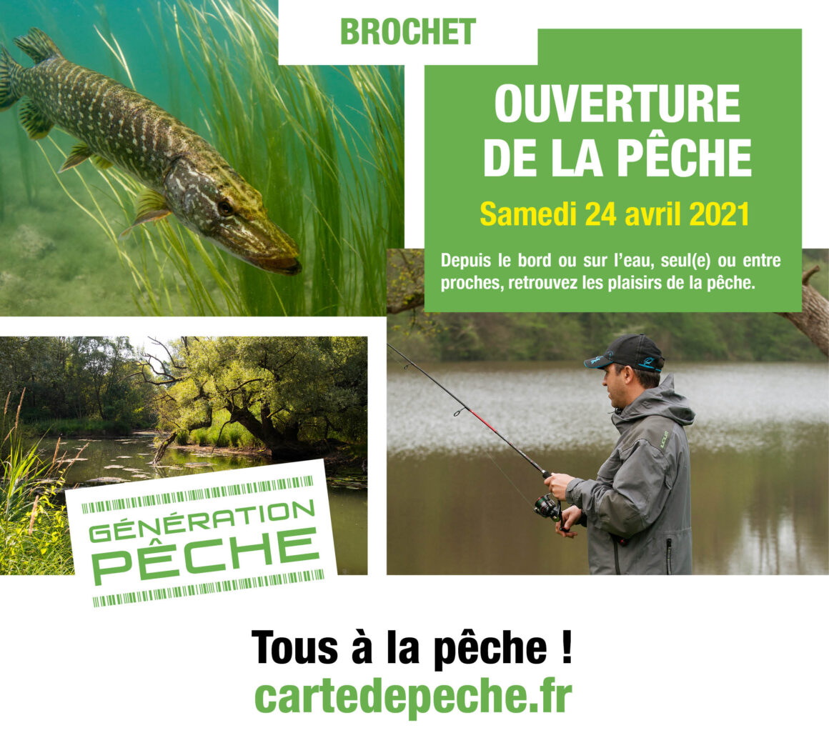 L’ouverture de la pêche du brochet en 2ème catégorie, c’est le samedi 24 avril