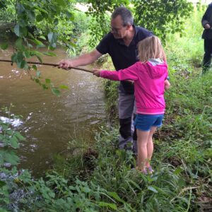 Animation pêche aux écrevisses sur la rivière Besbre à LAPALISSE