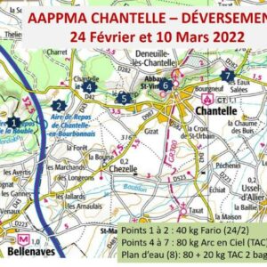 AAPPMA Chantelle – déversements truites février et mars 2022