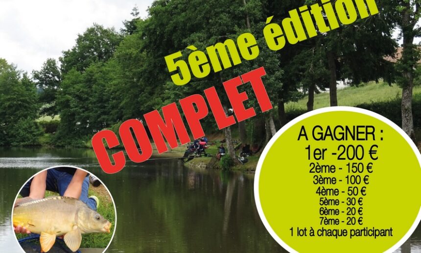 Concours de pêche Fédéral au Carpodrome de Rocles