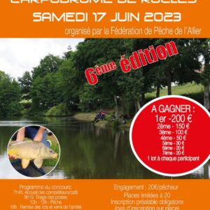 6ème édition du concours de pêche au coup du carpodrome de Rocles