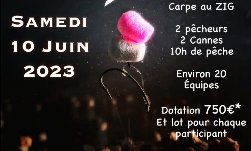Concours “Carpe au ZIG” au plan d’eau de Pirot le samedi 10 juin 2023