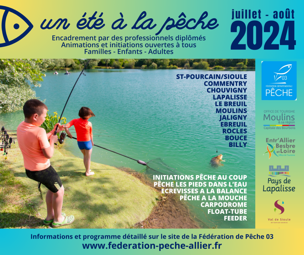 PROGRAMME DES ANIMATIONS PECHE – ETE 2024