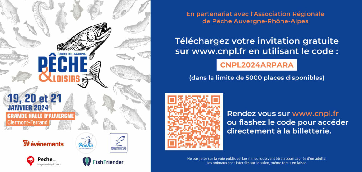 Carrefour National Pêche et Loisirs du 19 au 21 janvier 2024