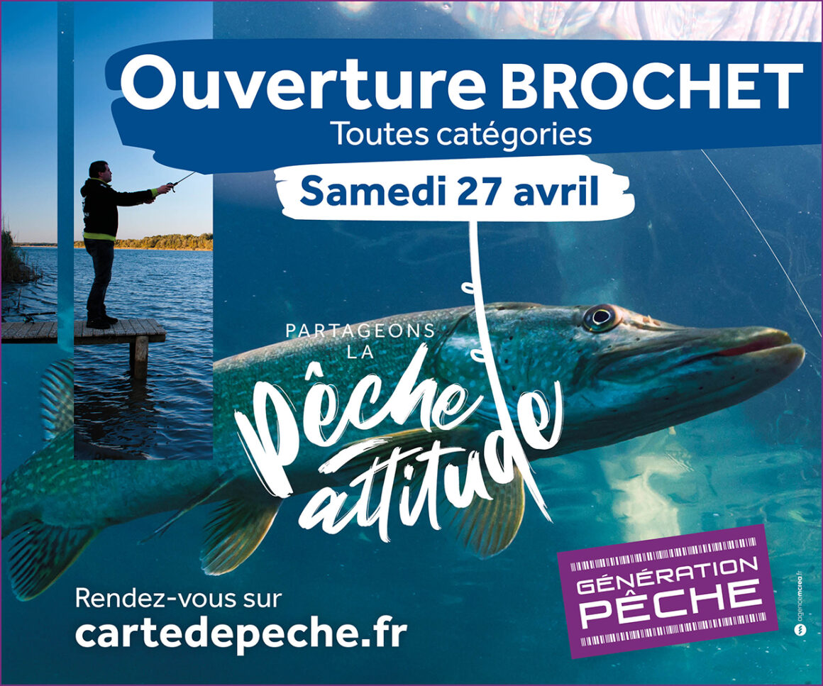 L’ouverture de la pêche du brochet en 2ème catégorie, c’est le samedi 27 avril