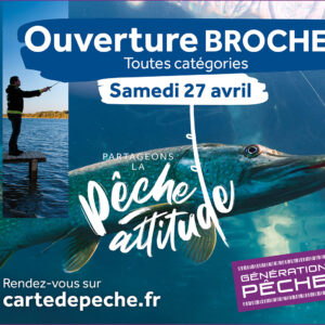 L’ouverture de la pêche du brochet en 2ème catégorie, c’est le samedi 27 avril