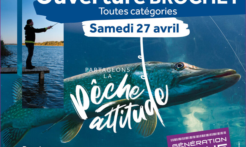 L’ouverture de la pêche du brochet en 2ème catégorie, c’est le samedi 27 avril