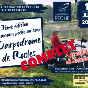 7ème édition du concours de pêche au coup du carpodrome de Rocles