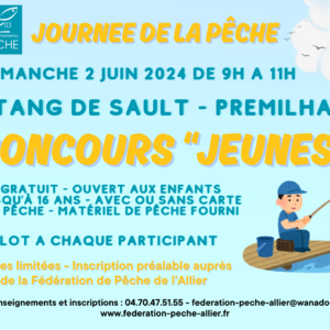 Journée de la Pêche 2024 – Concours Jeunes de pêche au coup à l’étang de Sault