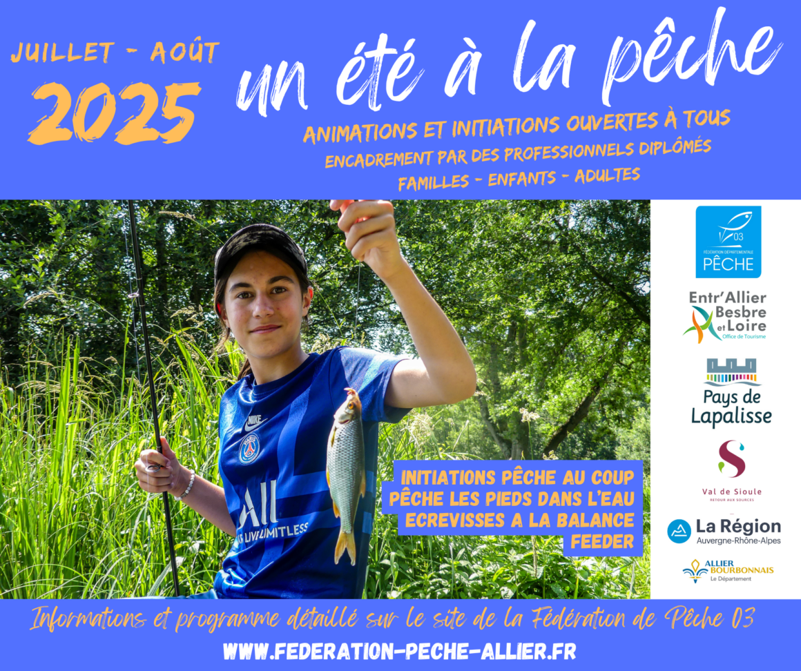 PROGRAMME DES ANIMATIONS PECHE – ETE 2025