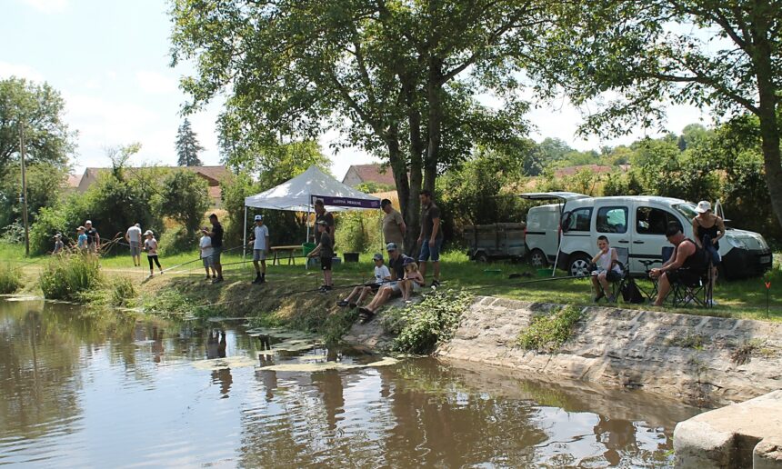 Session d’initiation des jeunes de l’école de pêche de l’AAPPMA de Meaulne