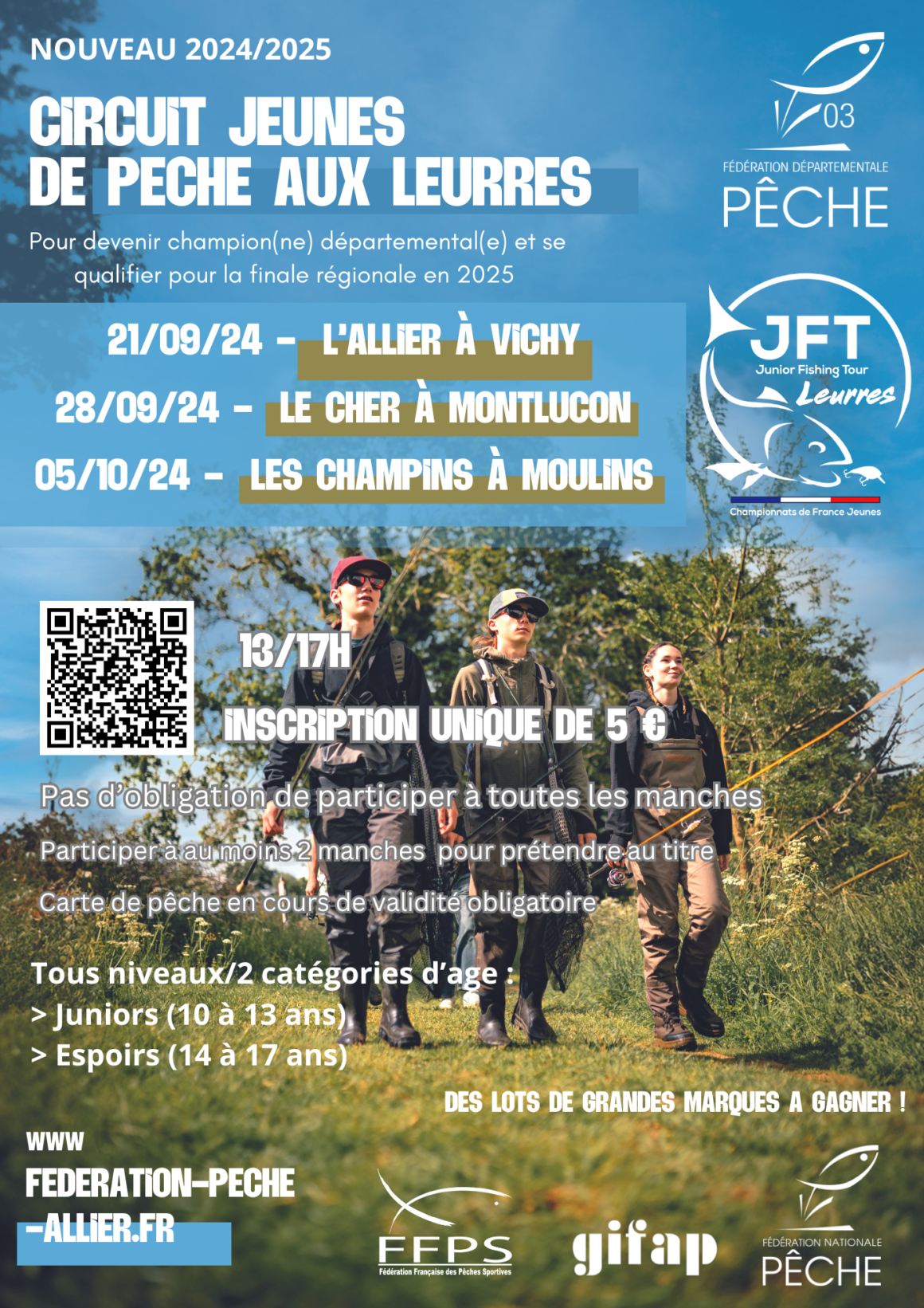 INSCRIPTIONS JUNIOR FISHING TOUR LEURRES