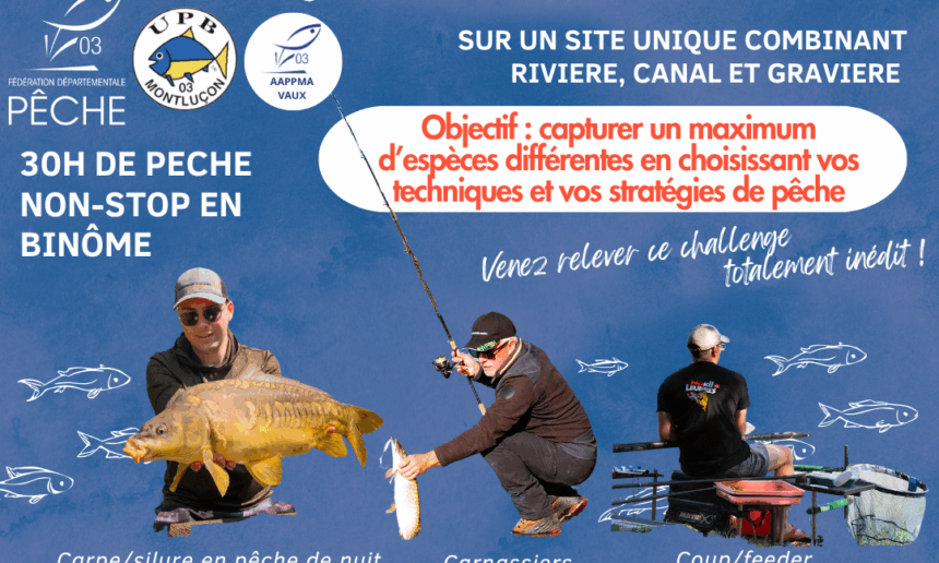 Concours « Les 3 Défis Pêche en Bourbonnais » – Edition 2026 Concours « Les 3 Défis Pêche en Bourbonnais » – Edition 2026