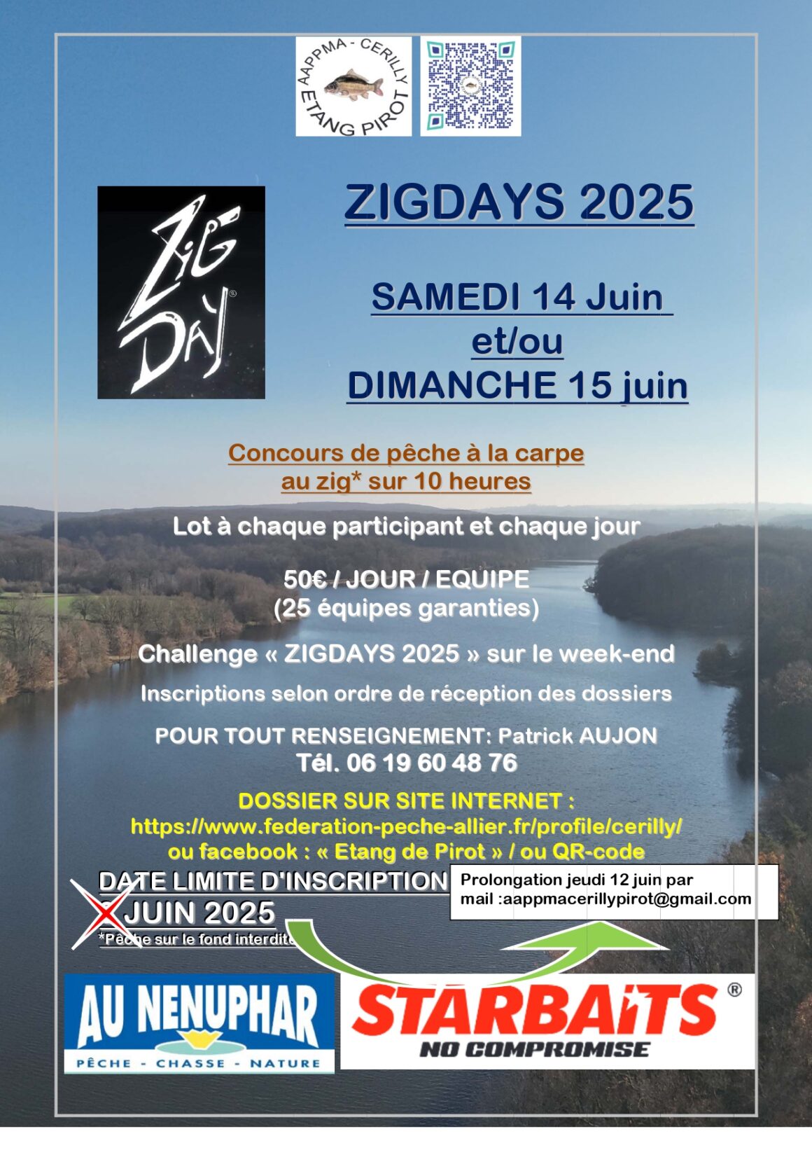 Etang de Pirot – concours Zig “Zigday” le samedi 14 et/ou le dimanche 15 juin 2025
