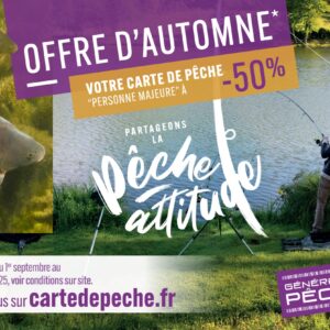 Pêcher à l’automne à demi-tarif avec la carte « majeure d’automne » à compter du 01 septembre 2025