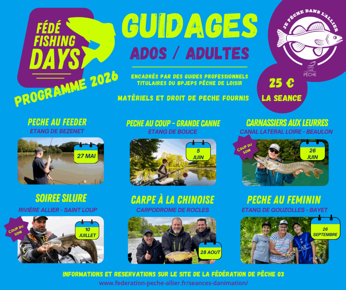 LES FEDE FISHING DAYS REVIENNENT EN 2026 !